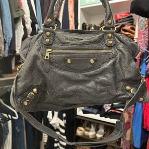 Balenciaga Gray City Bag